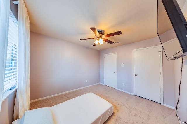 9415 Cholla Hill Ct, Houston, TX 77064 - bedroom featuring light colored carpet and ceiling fan