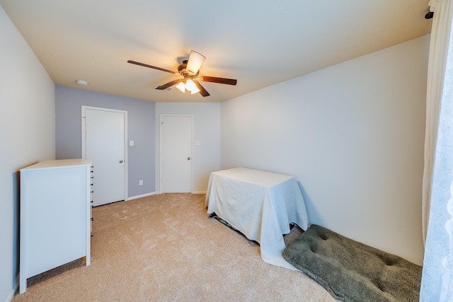 9415 Cholla Hill Ct, Houston, TX 77064 - bedroom with light colored carpet and ceiling fan