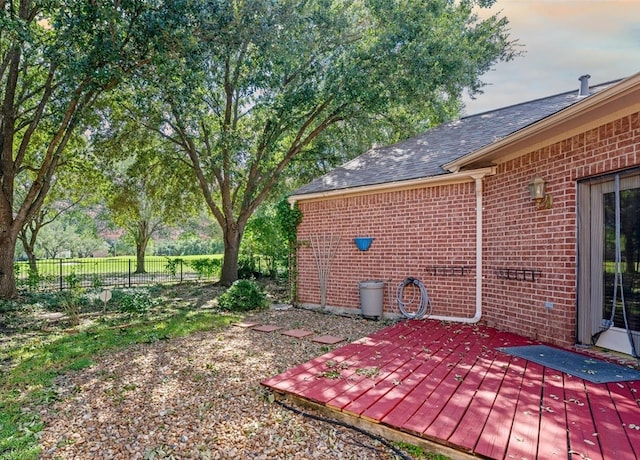 21331 Willow Glade Dr, Katy, TX 77450 - view of yard featuring a wooden deck