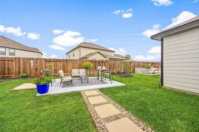 308 Spruce Oak Ln, Waller, TX 77484 - fenced backyard featuring a patio area