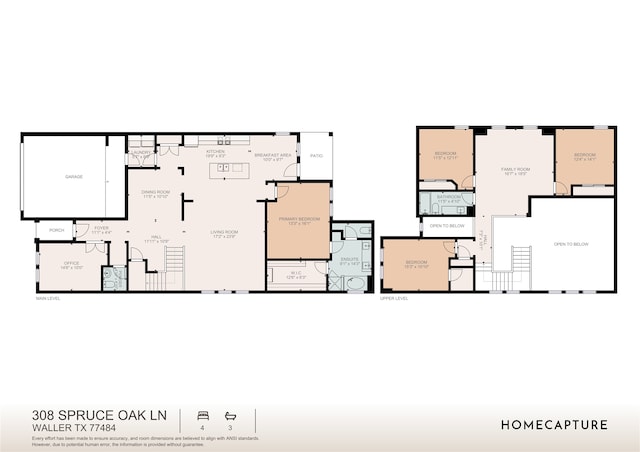 308 Spruce Oak Ln, Waller, TX 77484 - view of home floor plan