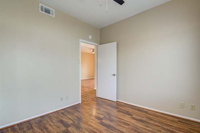 2213 S Braeswood Blvd Unit 13C, Houston, TX 77030 - unfurnished room with ceiling fan and wood finished floors