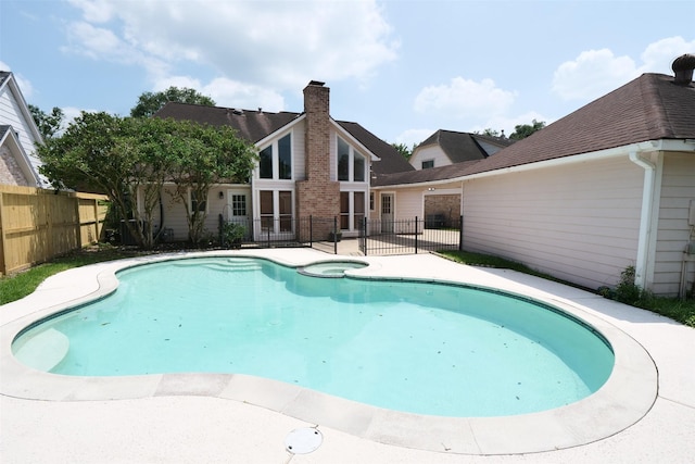 20246 Pittsford Dr, Katy, TX 77450 - view of pool with a pool with connected hot tub