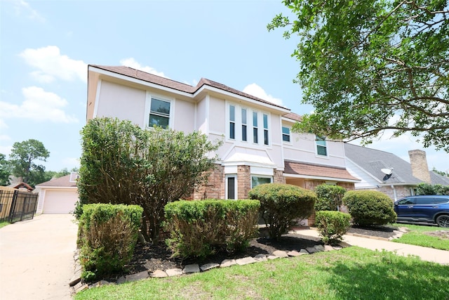 20246 Pittsford Dr, Katy, TX 77450 - view of front of property with stucco siding and stone siding