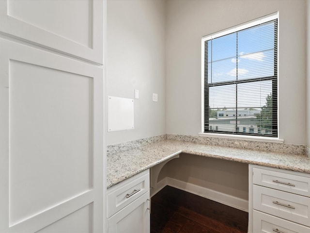 3303 Beverly Forest Dr, Houston, TX 77057 - unfurnished office featuring built in study area and dark wood finished floors
