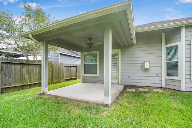 17919 Eagle Pass Falls Ct, Humble, TX 77346 - view of patio with ceiling fan