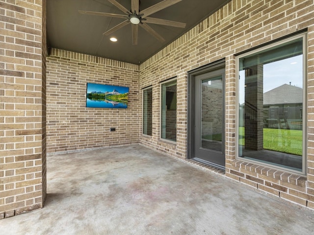 23027 Needlegrass Rd, Katy, TX 77493 - view of patio with a ceiling fan