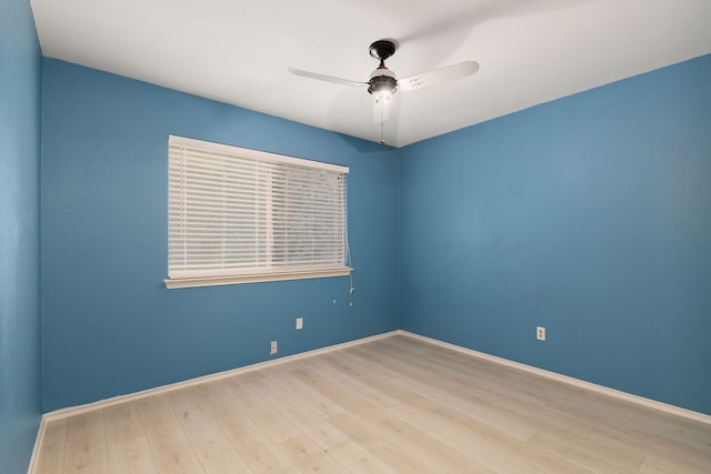 2351 Loyanne Dr, Spring, TX 77373 - spare room featuring wood finished floors and ceiling fan