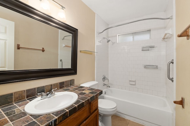 2351 Loyanne Dr, Spring, TX 77373 - bathroom featuring shower / washtub combination, vanity, and tile patterned floors