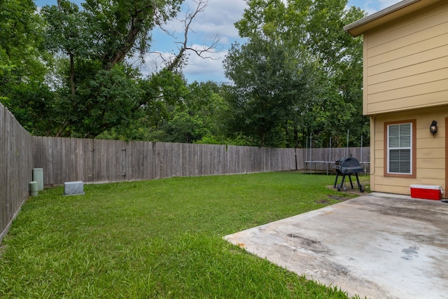 2351 Loyanne Dr, Spring, TX 77373 - fenced backyard with a patio
