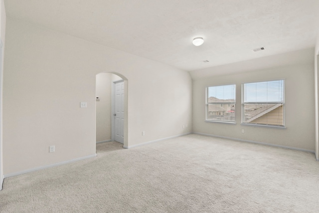 15107 Sequoia Meadow Ct, Humble, TX 77346 - unfurnished room with arched walkways and light carpet