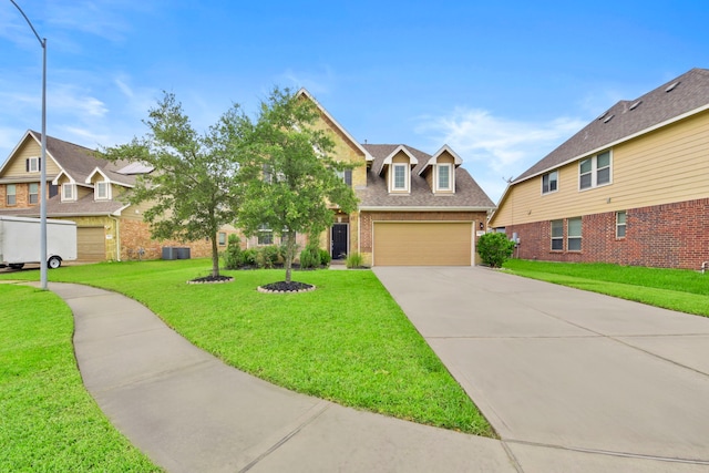 15107 Sequoia Meadow Ct, Humble, TX 77346 - traditional home with brick siding, driveway, and a front yard