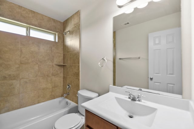 15107 Sequoia Meadow Ct, Humble, TX 77346 - full bathroom featuring vanity and washtub / shower combination