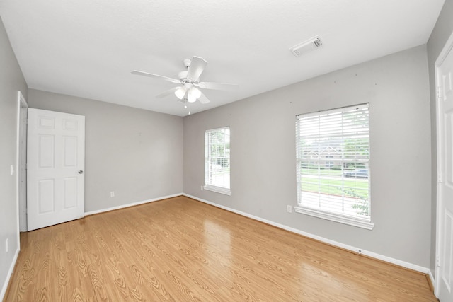 9410 Gatmere Ct, Sugar Land, TX 77498 - unfurnished room with light wood-style flooring and a ceiling fan