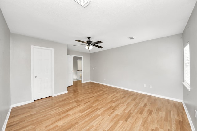 9410 Gatmere Ct, Sugar Land, TX 77498 - unfurnished room with light wood finished floors and ceiling fan