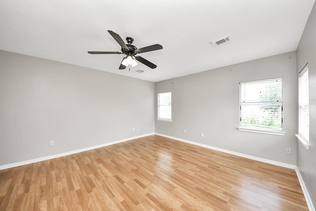 9410 Gatmere Ct, Sugar Land, TX 77498 - spare room featuring light wood-style floors and a ceiling fan