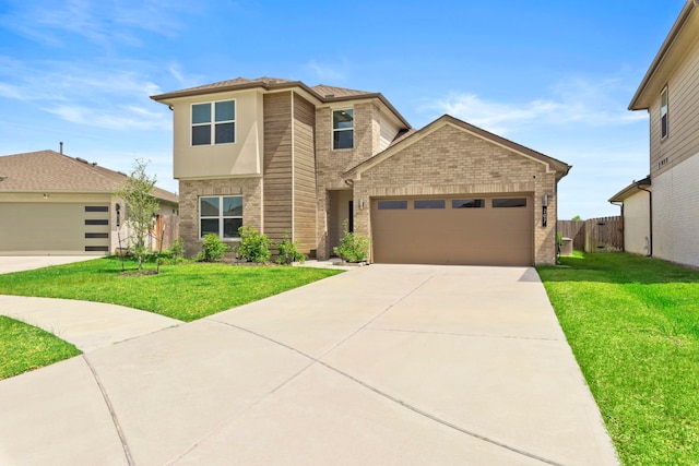 207 William Ln, Rosharon, TX 77583 - view of front of property featuring brick siding, driveway, and a garage