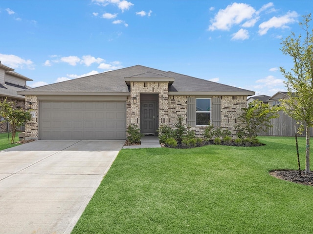 17831 Sommerset Falls Ln, Crosby, TX 77532 - ranch-style house featuring an attached garage and driveway