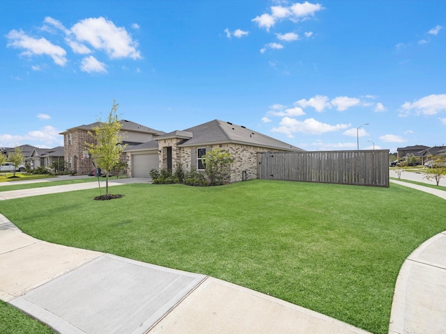 17831 Sommerset Falls Ln, Crosby, TX 77532 - view of property exterior with concrete driveway, an attached garage, and a residential view