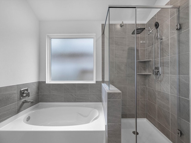 17831 Sommerset Falls Ln, Crosby, TX 77532 - bathroom with a shower stall and a bath