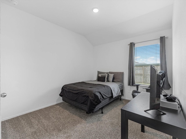 17831 Sommerset Falls Ln, Crosby, TX 77532 - carpeted bedroom featuring lofted ceiling and an office area