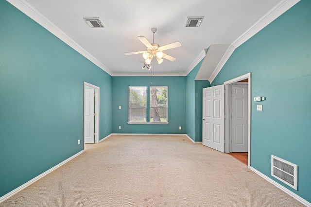 15015 Cozy Hollow Ln, Houston, TX 77044 - unfurnished bedroom featuring carpet flooring, crown molding, and a ceiling fan