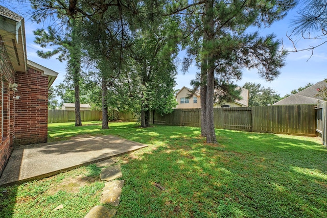 15015 Cozy Hollow Ln, Houston, TX 77044 - fenced backyard with a patio area