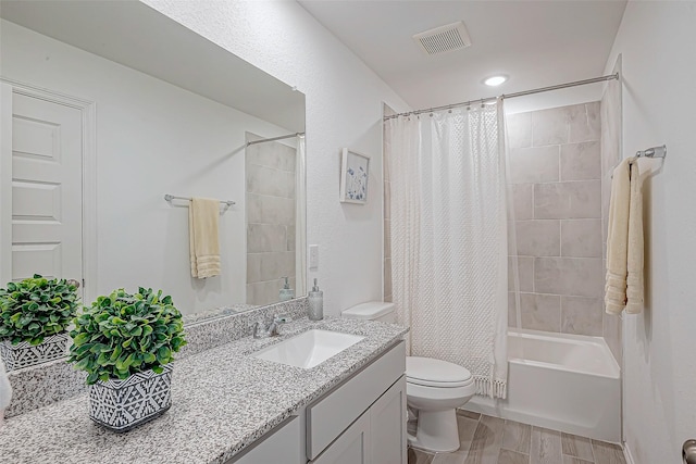 5703 Morning Vista Rd, Katy, TX 77493 - full bathroom with vanity, shower / tub combo, and wood finished floors