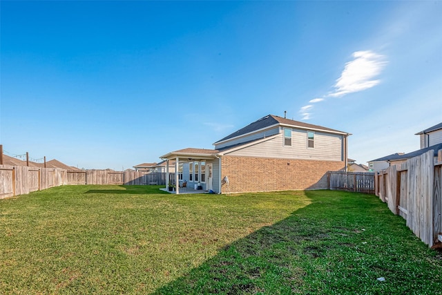 5703 Morning Vista Rd, Katy, TX 77493 - fenced backyard featuring a patio