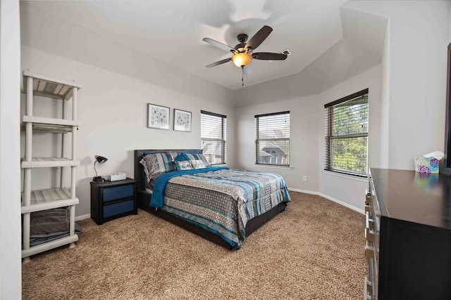 4306 Dalea Clover Ln, Manvel, TX 77578 - bedroom featuring carpet, multiple windows, and ceiling fan