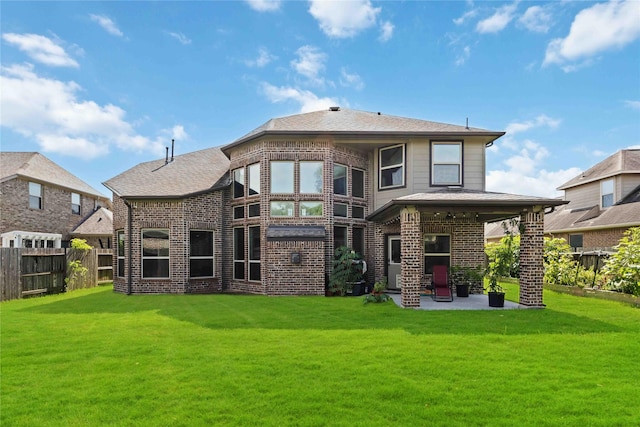 4306 Dalea Clover Ln, Manvel, TX 77578 - rear view of property featuring a patio and brick siding