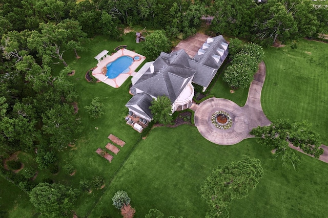 106 Melody Ln, Friendswood, TX 77546 - aerial view of property's location with a pool area