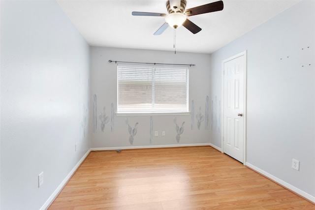 4311 Pebble Beach Dr, League City, TX 77573 - unfurnished room with light wood-style flooring and a ceiling fan