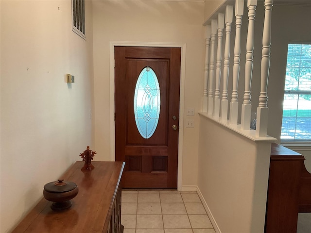 30 Piper Ln, Normangee, TX 77871 - entrance foyer with light tile patterned floors and baseboards
