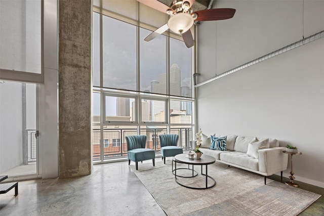 2000 Bagby St Unit 7414, Houston, TX 77002 - lobby featuring floor to ceiling windows, a towering ceiling, and a view of city