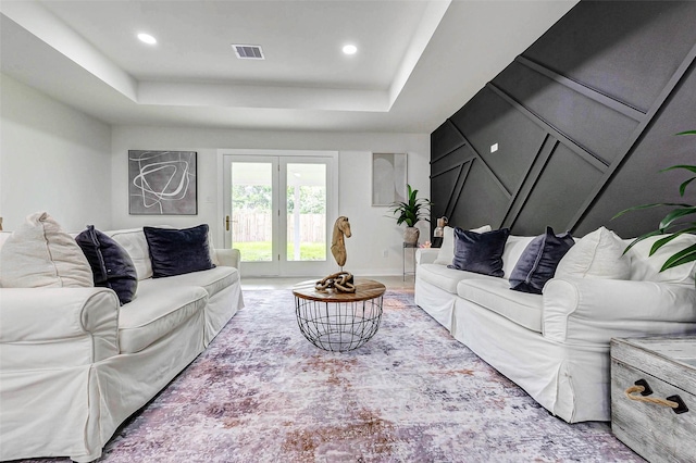 5226 Sanford Rd, Houston, TX 77035 - living area with a raised ceiling and recessed lighting