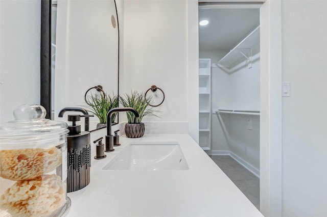 5226 Sanford Rd, Houston, TX 77035 - bathroom view of vanity and a spacious closet