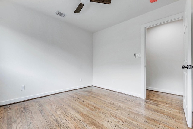 5226 Sanford Rd, Houston, TX 77035 - spare room featuring a ceiling fan and wood finished floors