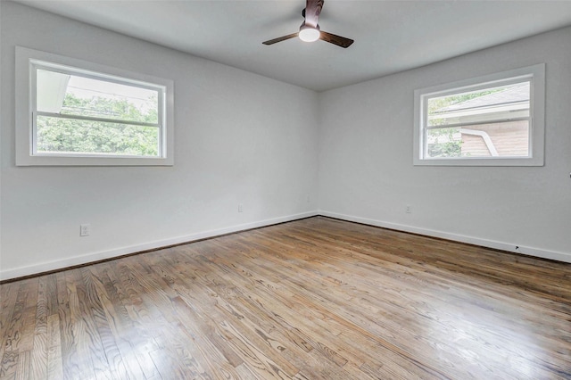 5226 Sanford Rd, Houston, TX 77035 - spare room with wood finished floors and a ceiling fan