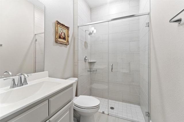 14315 Summer Prairie Trl, Cypress, TX 77433 - bathroom featuring a shower stall and vanity