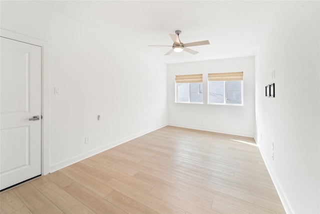 14315 Summer Prairie Trl, Cypress, TX 77433 - unfurnished room with ceiling fan and light wood finished floors