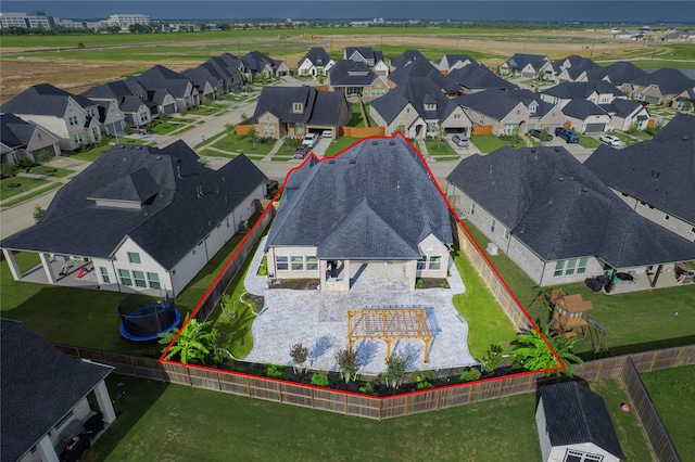 14315 Summer Prairie Trl, Cypress, TX 77433 - aerial view of residential area with property boundaries highlighted