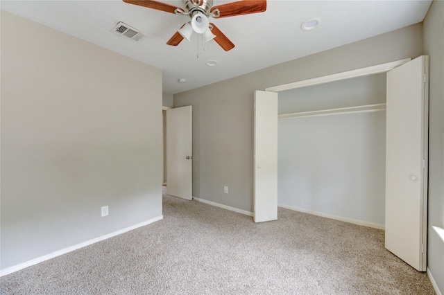 15403 Meadow Village Dr, Houston, TX 77095 - unfurnished bedroom with carpet flooring, a closet, and a ceiling fan