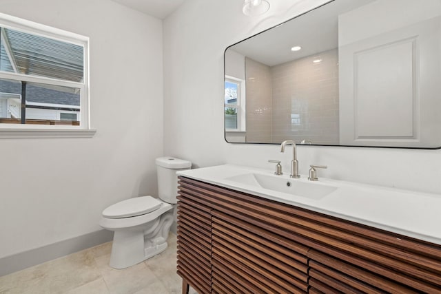 1009 Genova St, Houston, TX 77009 - bathroom with vanity and tile patterned floors