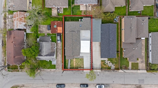 1009 Genova St, Houston, TX 77009 - aerial perspective of suburban area featuring property boundaries highlighted