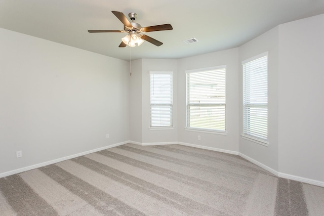 8506 Belfast Manor Ln, Richmond, TX 77407 - spare room with a ceiling fan and light colored carpet