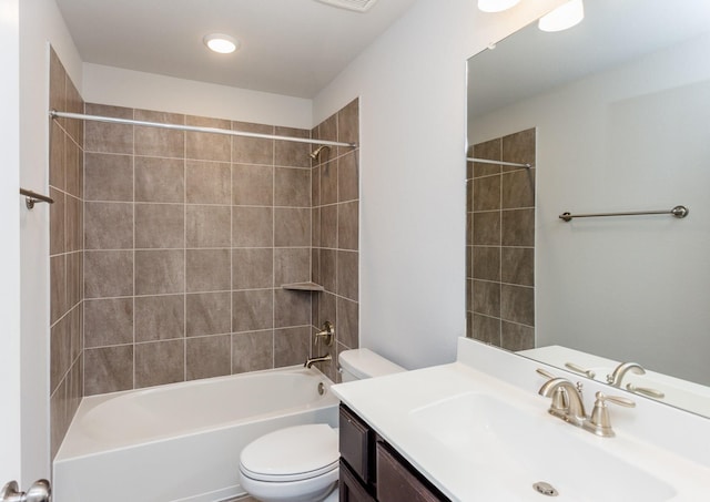 8506 Belfast Manor Ln, Richmond, TX 77407 - bathroom with vanity and washtub / shower combination