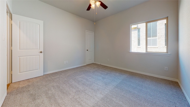 225 Sycamore, Lumberton, TX 77657 - carpeted empty room with ceiling fan and baseboards