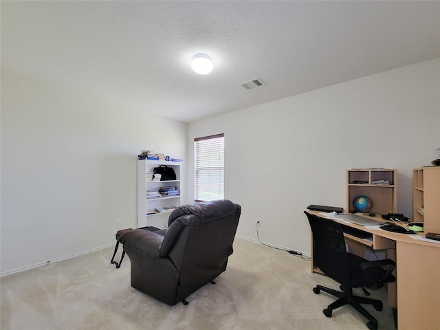 18403 Fair Grange Ln, Cypress, TX 77433 - office area with light colored carpet and a textured ceiling