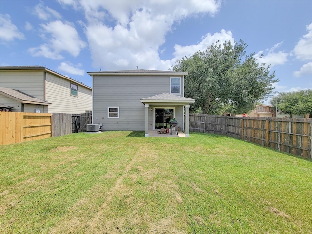 18403 Fair Grange Ln, Cypress, TX 77433 - back of property with a patio and a fenced backyard